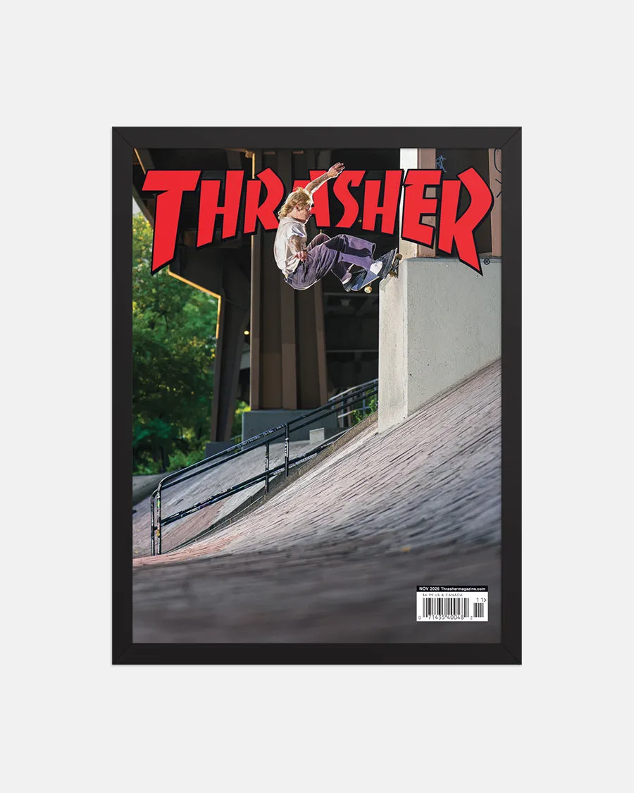 Thrasher November 2026 poster incorniciato skate da parete
