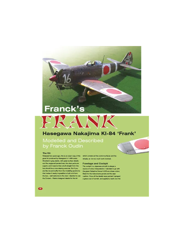 AFV Modeller AIR9 Franck's Frank articolo PDF copia singola