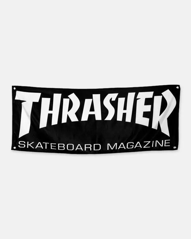 Thrasher Skate Mag banner nero 57x23 pollici poliestere