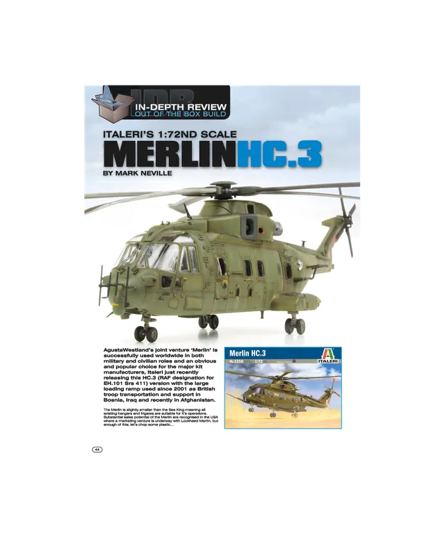 AFV Modeller AIR36 Merlin HC.3 Italeri articolo PDF 1:72
