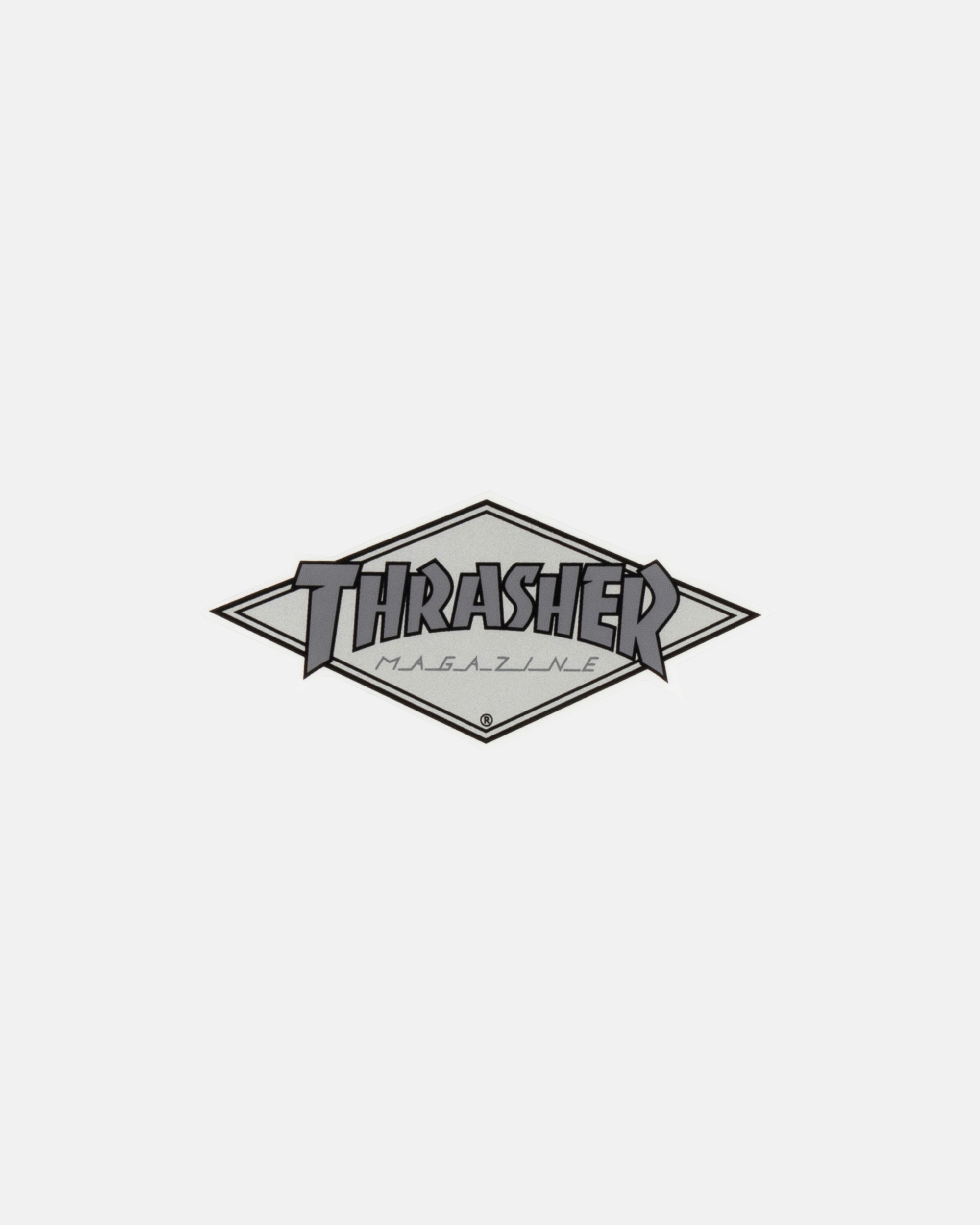 Thrasher Diamond sticker grigio skate 5x10 cm