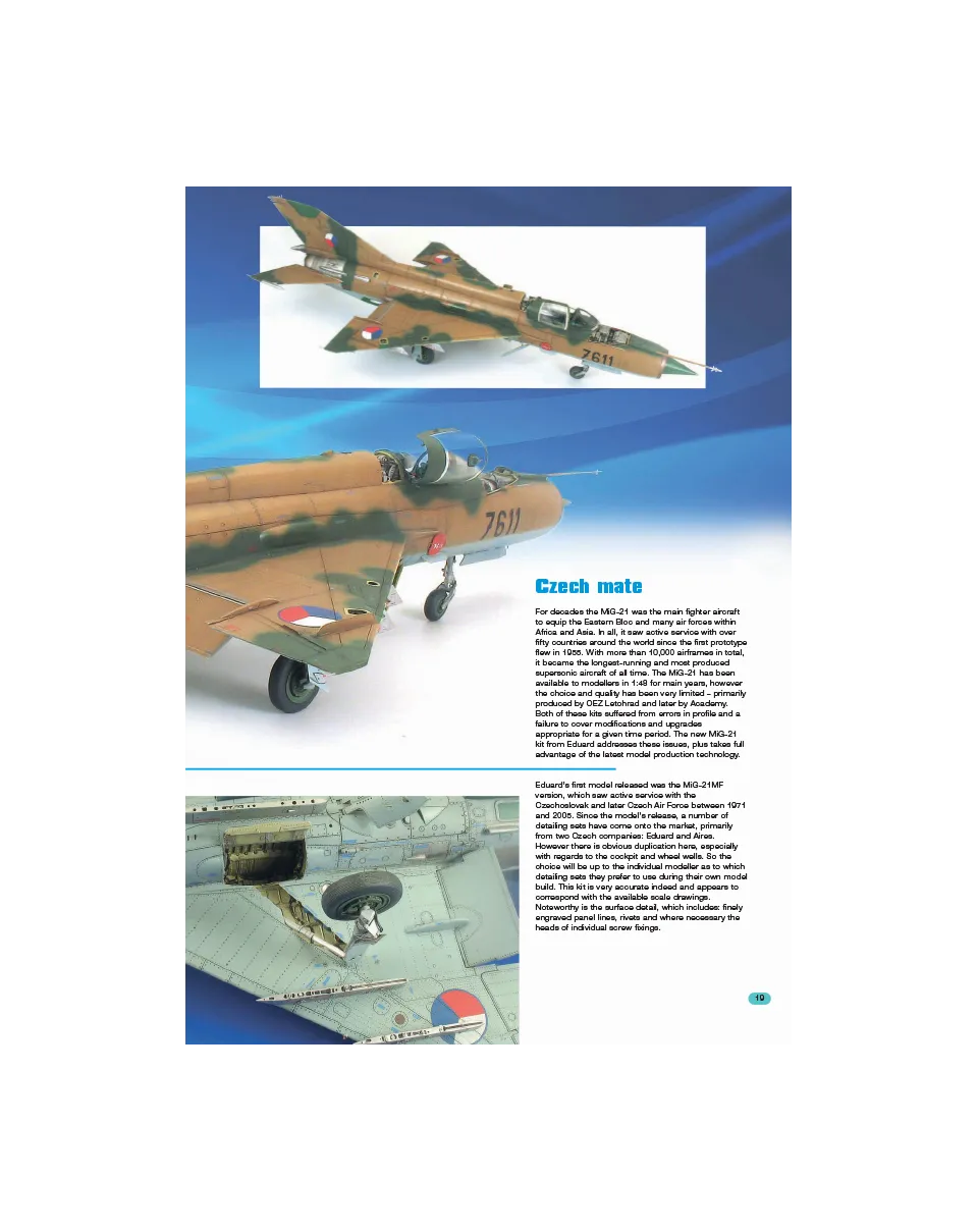 AFV Modeller AIR 55 MiG-21 MF articolo PDF caccia