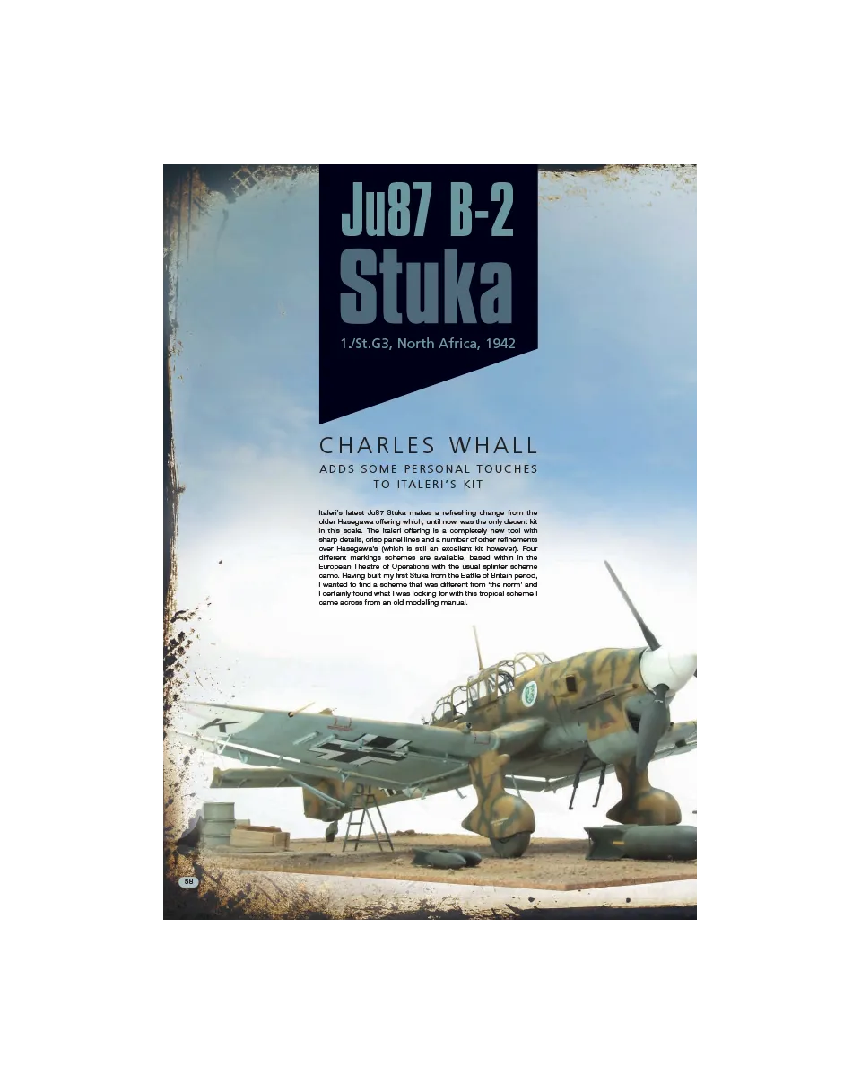AFV Modeller AIR50 Ju-87 B2 rivista PDF Stuka modellismo