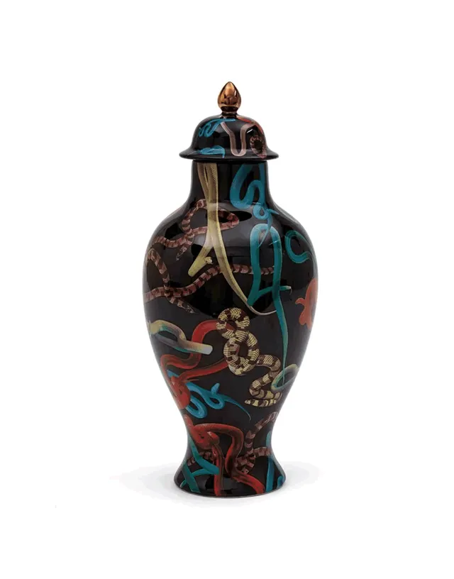 TOILETPAPER Vaso Porcellana h 46,5 cm Serpenti