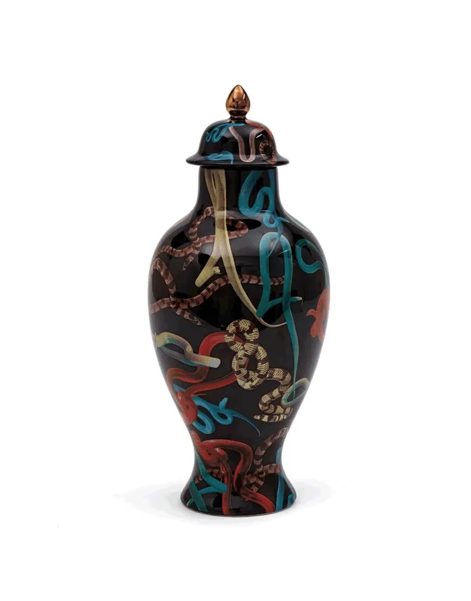 TOILETPAPER Vaso Porcellana h 46,5 cm Serpenti