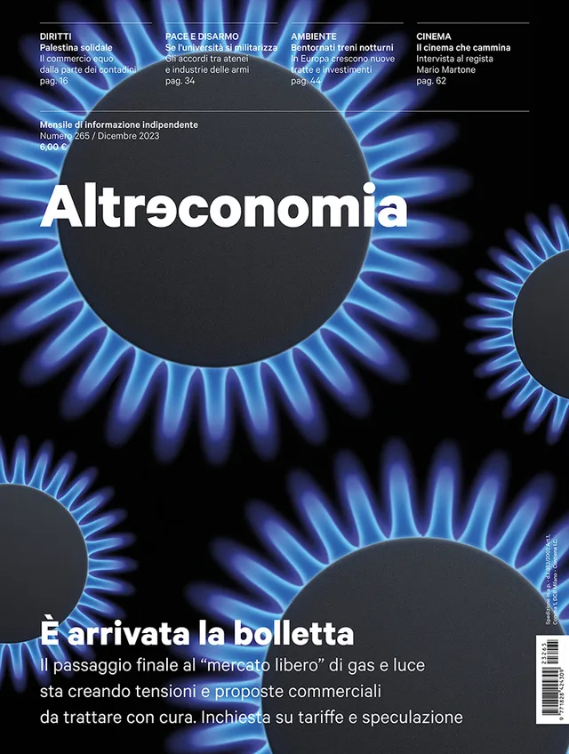 Altreconomia 265 rivista copia singola bolletta gas luce