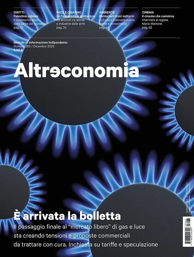 Altreconomia 265 rivista copia singola bolletta gas luce