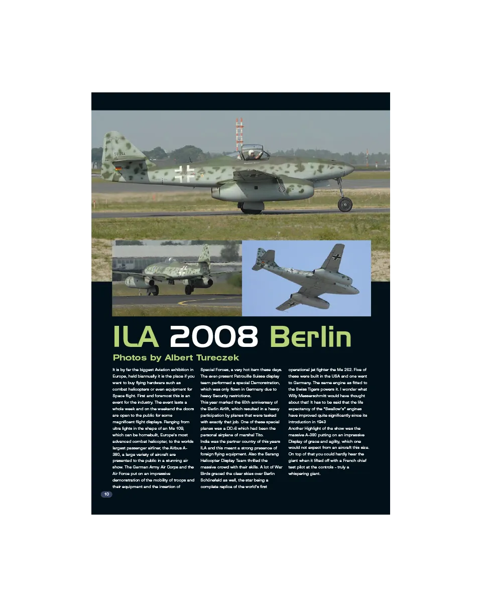 AIR Modeller AIR21 ILA 2008 Berlin articolo PDF copia singola