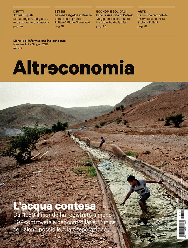 Altreconomia 183 L'acqua contesa rivista copia singola dossier acqua