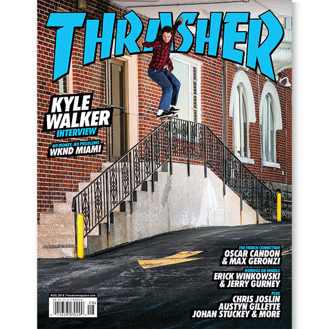 Thrasher Magazine Agosto 2016 rivista Elijah Berle
