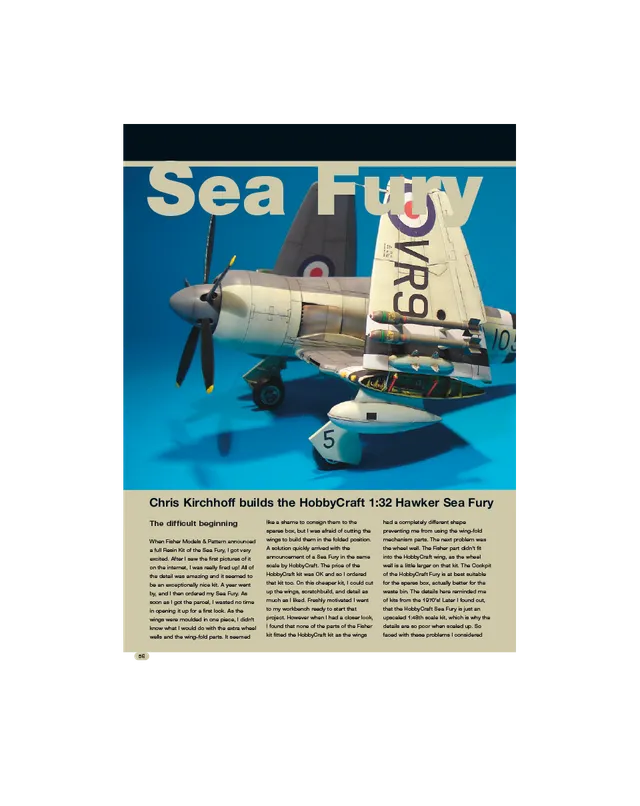 AFV Modeller AIR24 Sea Fury articolo PDF