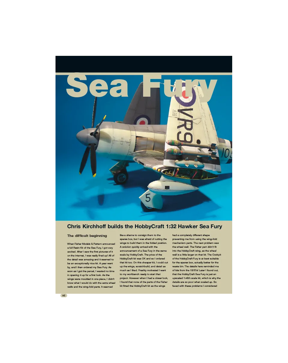 AFV Modeller AIR24 Sea Fury articolo PDF