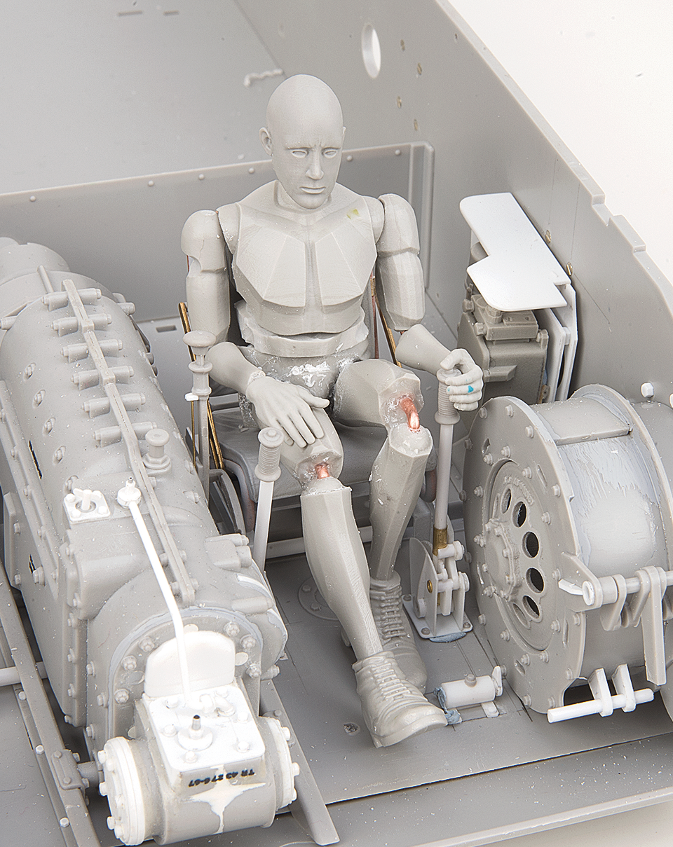AFV Modeller Manichino Scultura Figura Resina