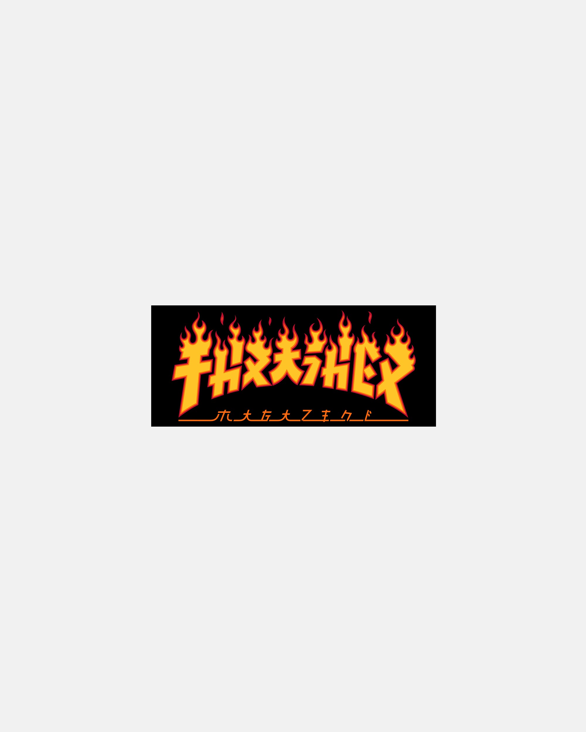 Thrasher Godzilla Flame sticker adesivo