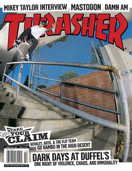 Thrasher Magazine Febbraio 2007 Rivista Copia Singola