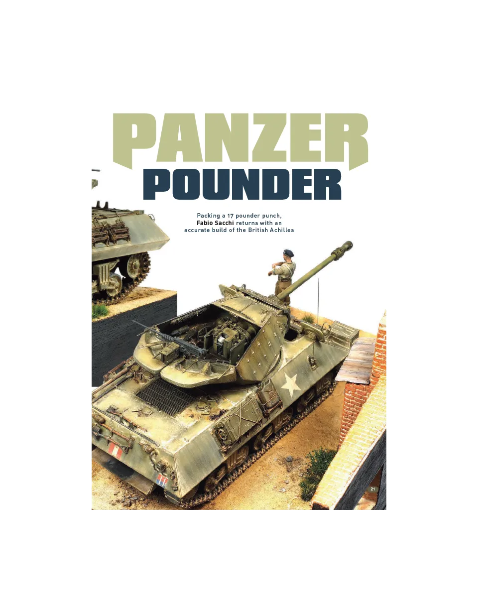 AFV Modeller AFV109 Panzer Pounder articolo PDF copia singola