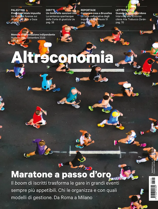 Altreconomia 295 Maratone a passo d'oro rivista copia singola