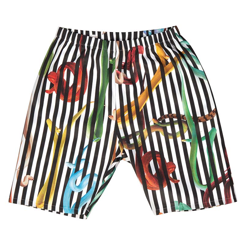 TOILETPAPER Pigiama Corto Snakes Nero Cotone S/M