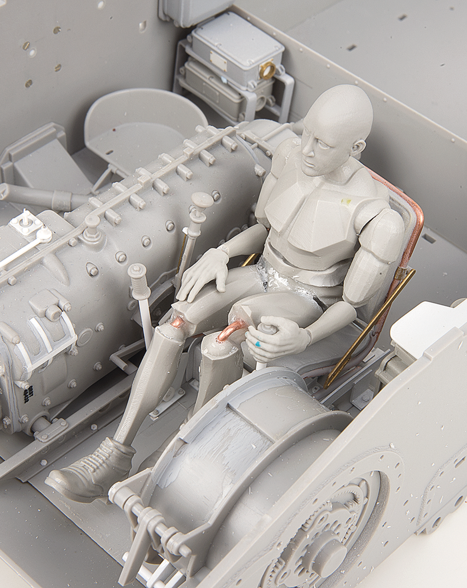 AFV Modeller Manichino Scultura Figura Resina