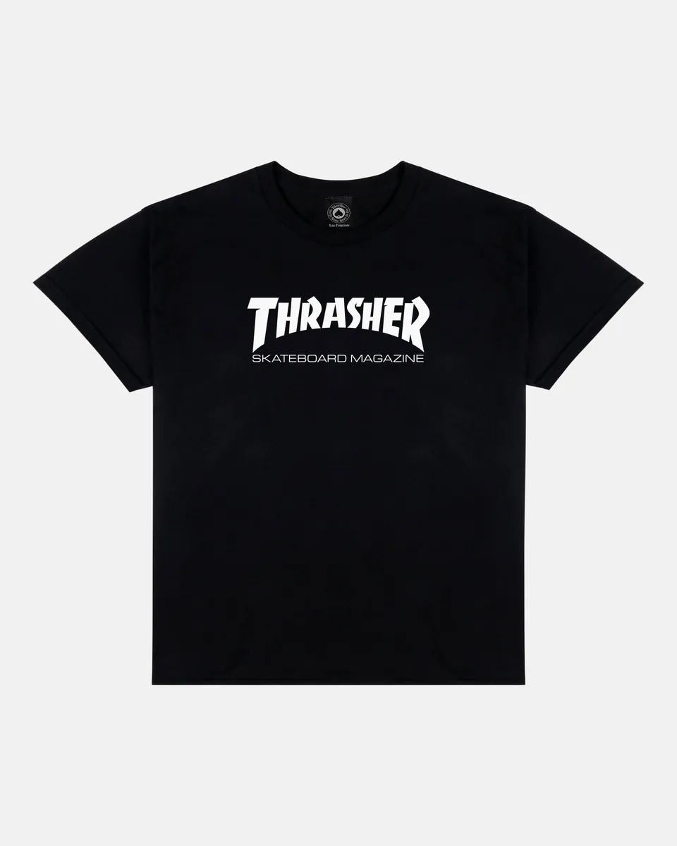 Thrasher Skate Mag t-shirt neonato nera cotone