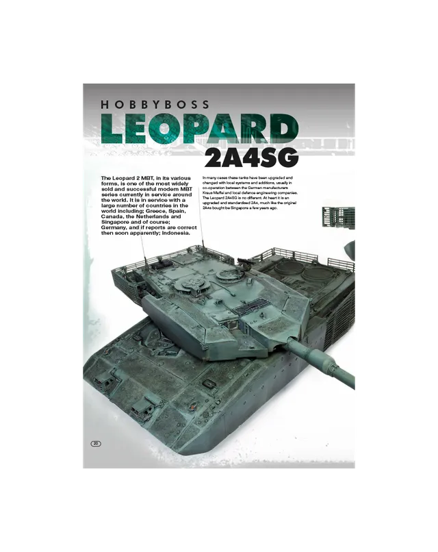 AFV Modeller AFV71 Singapore Armed Forces Leopard 2A4SG rivista PDF