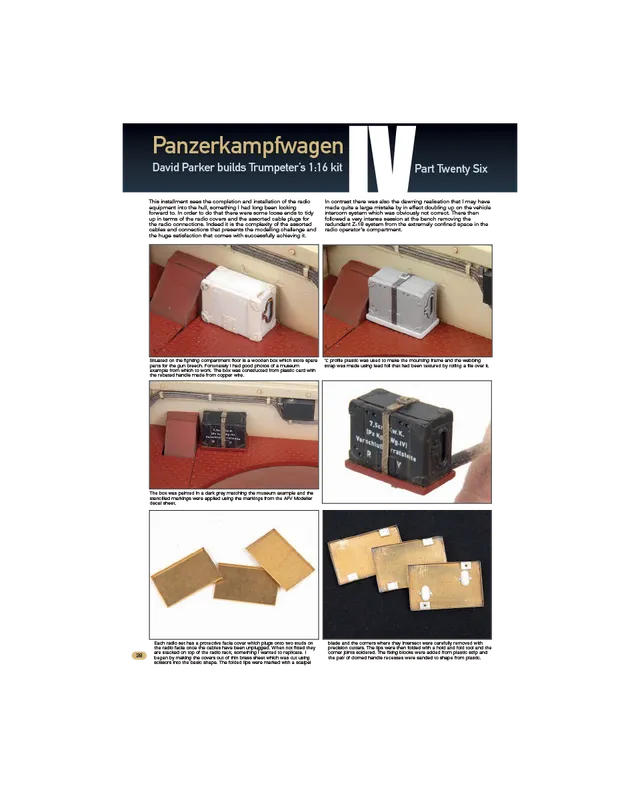 AFV Modeller AFV108 Panzerkampfwagen IV Part 26 PDF