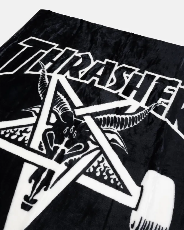 Thrasher Skategoat coperta nera 127x152 poliestere