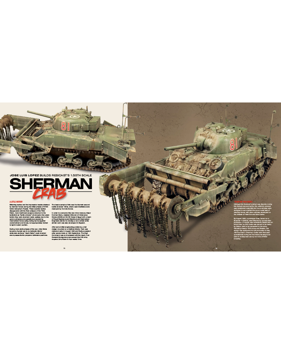 AFV Modeller M4 Modelling Sherman Tank libro PDF 180 pagine