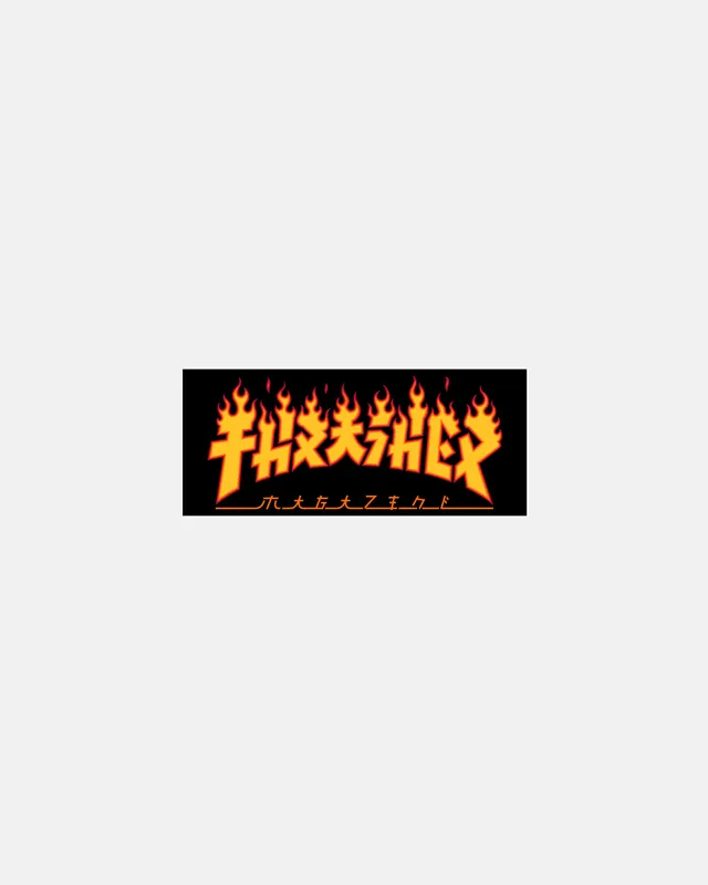 Thrasher Godzilla Flame sticker adesivo