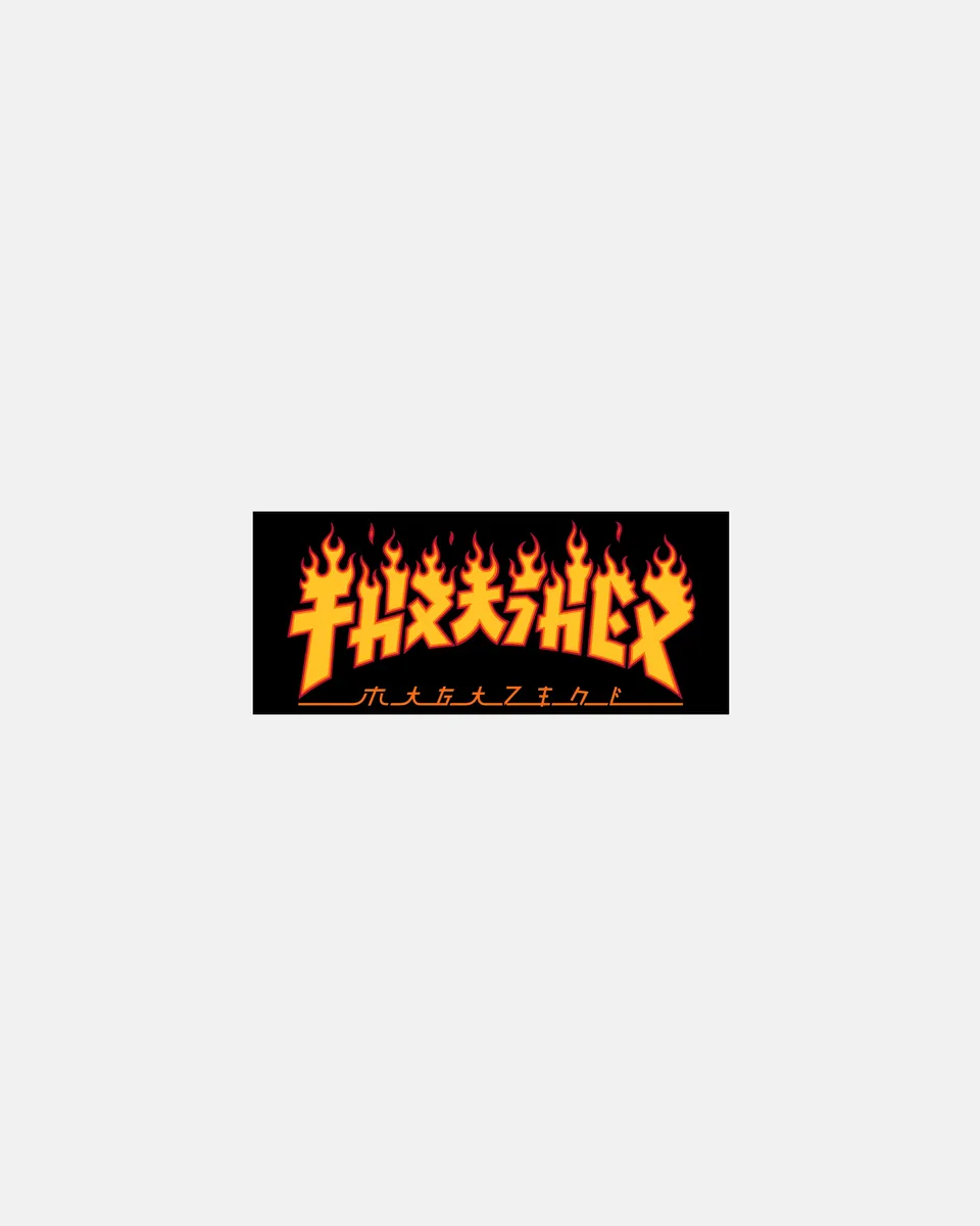 Thrasher Godzilla Flame sticker adesivo