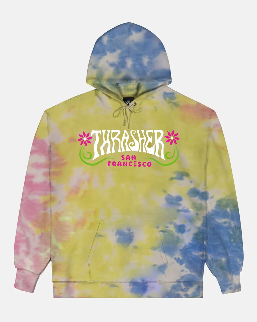 Thrasher Flower Power felpa sherbet fiori
