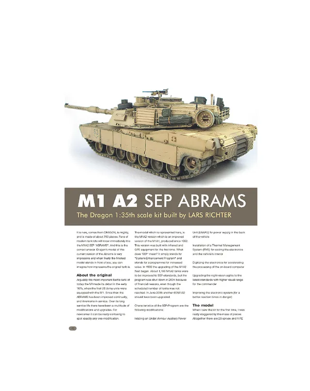 AFV Modeller Issue 43 articolo PDF M1 A2 SEP Abrams