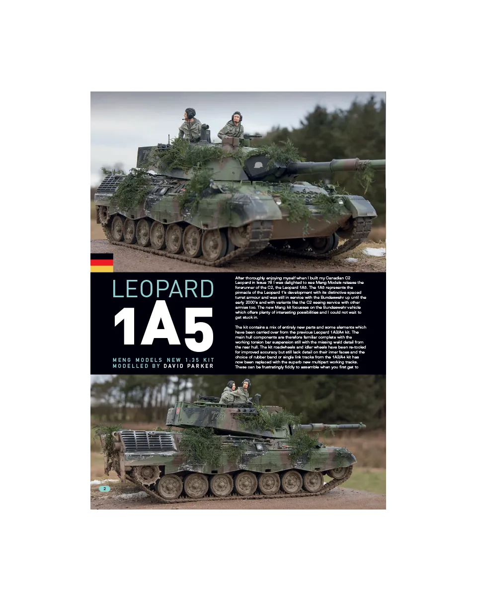 AFV Modeller AFV81 Leopard 1 A5 articolo PDF copia singola