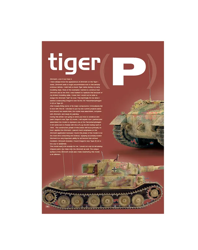 AFV Modeller Issue 24 Tiger P articolo PDF carro pesante