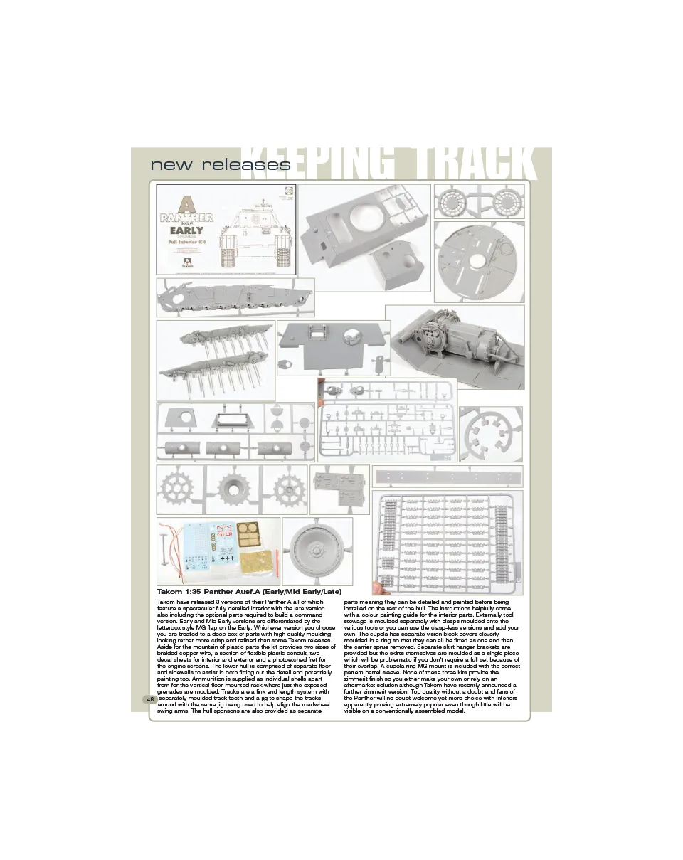 AFV Modeller AFV100 Keeping Track rivista copia singola cingoli