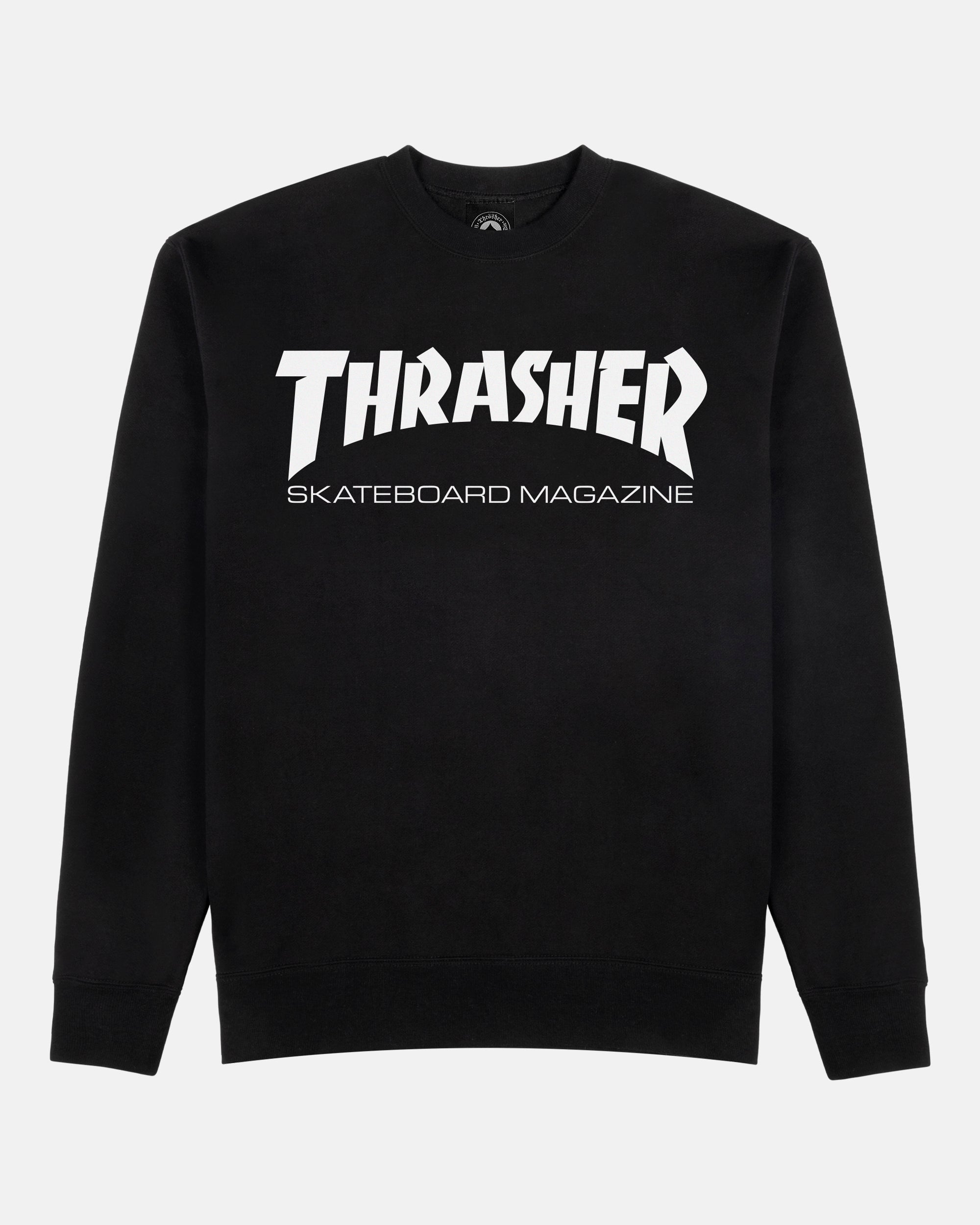 Thrasher Skate Mag Crewneck felpa nero misto cotone