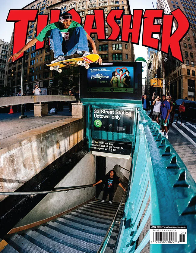 Thrasher Magazine gennaio 2019 rivista copia singola