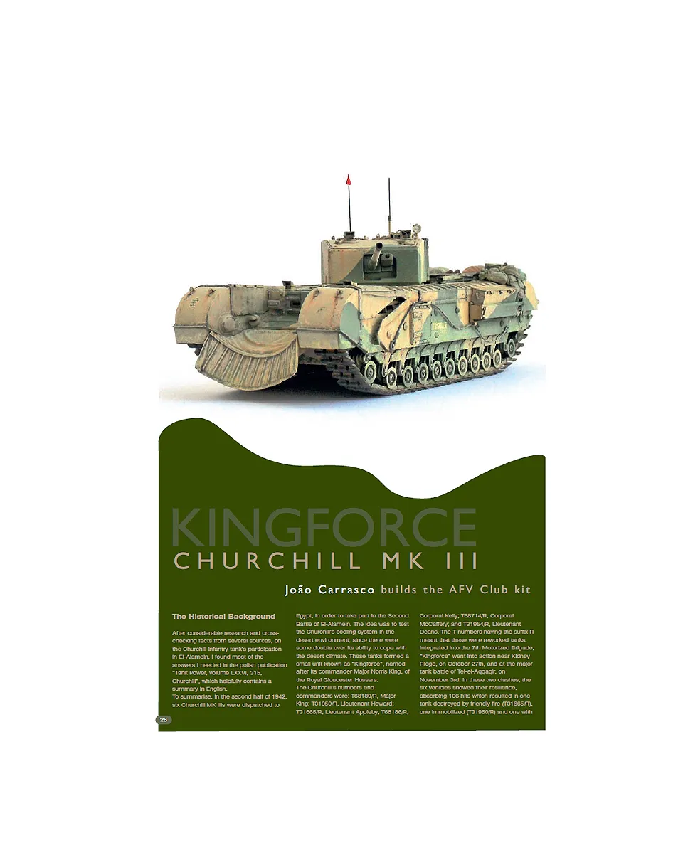 AFV Modeller 56 Kingforce Churchill Mk III articolo PDF