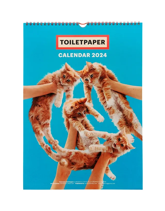 TOILETPAPER Calendar 2024 calendario 28x39 cm immagini