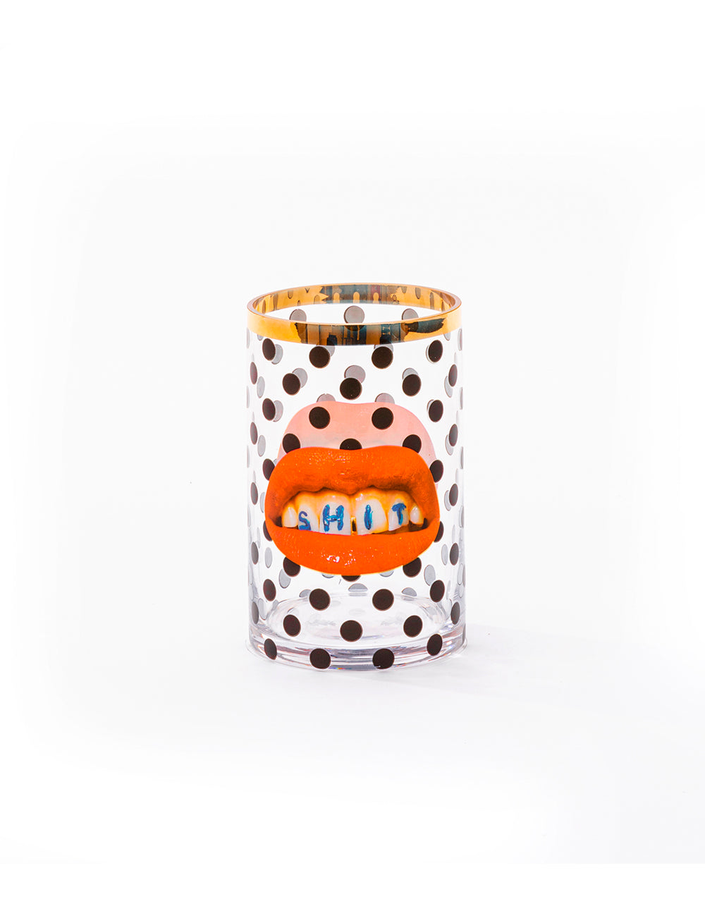 TOILETPAPER Cylindrical Small vaso vetro Roses 14 cm