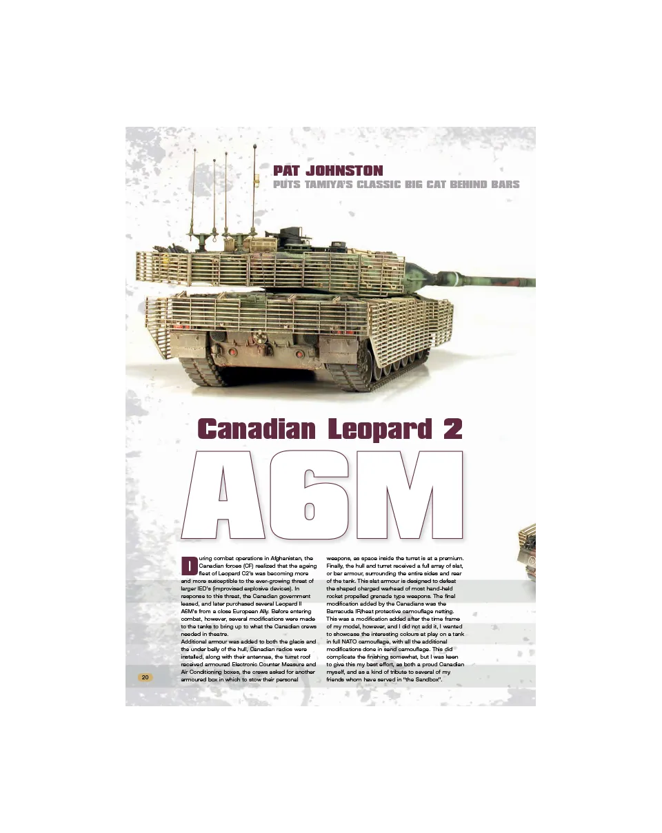 AFV Modeller AFV 88 articolo PDF Leopard 2A6M canadese