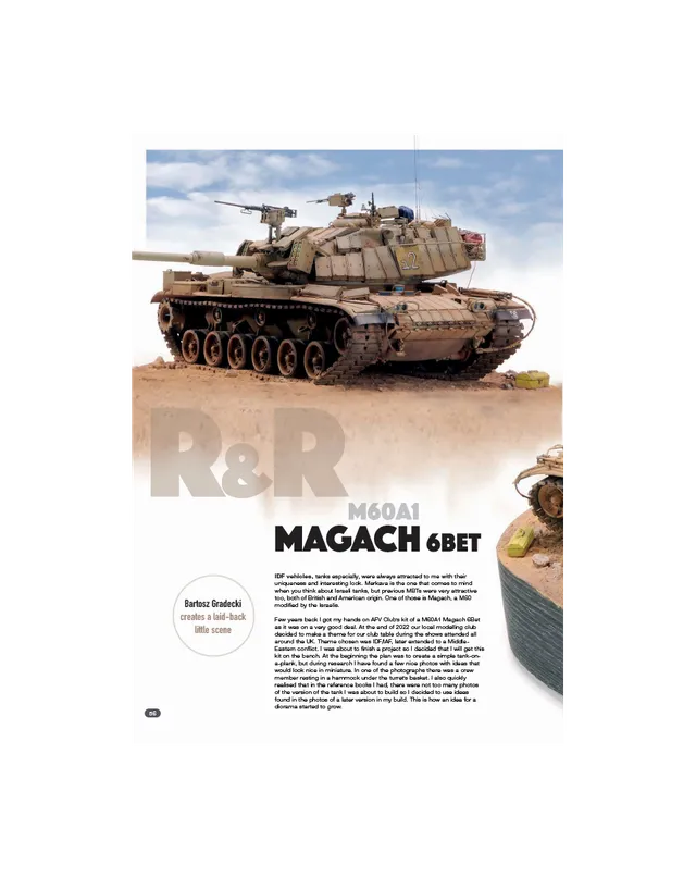 AFV Modeller AFV137 Magach 6BET articolo PDF modellismo