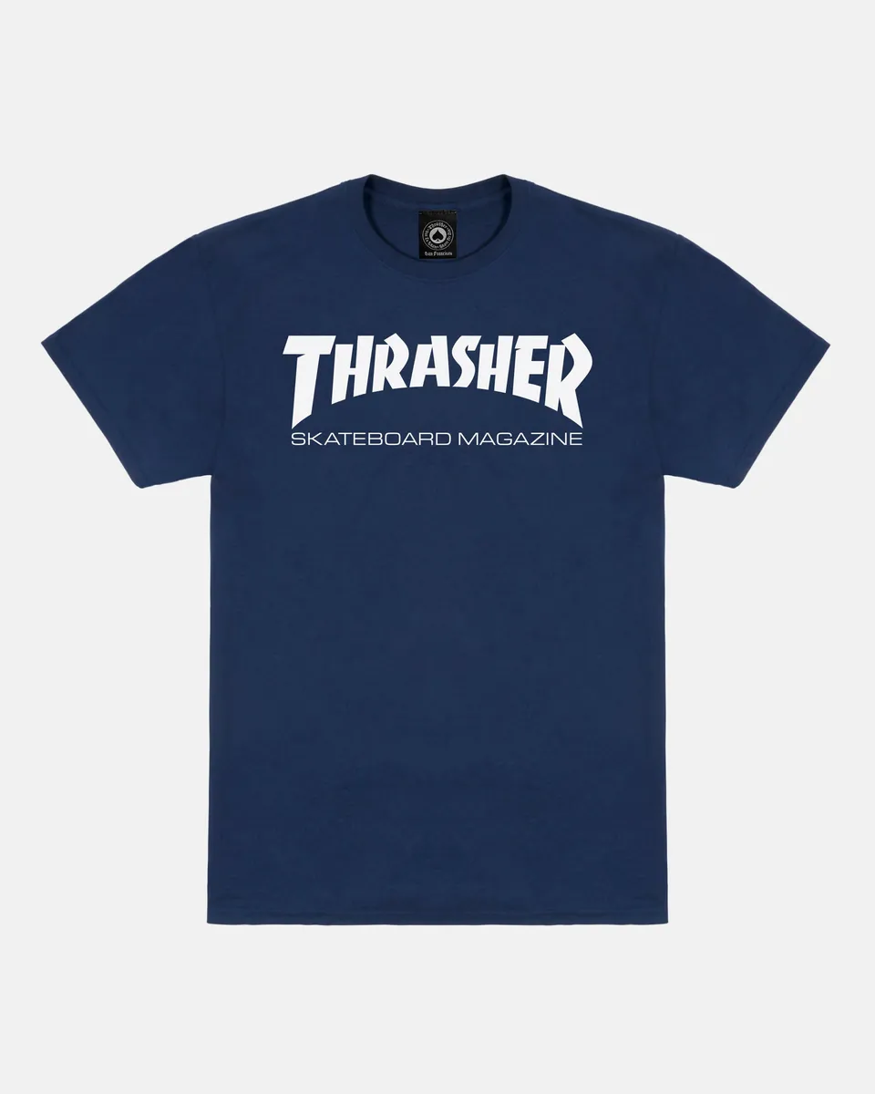 Thrasher Skate Mag T-Shirt maglietta navy cotone