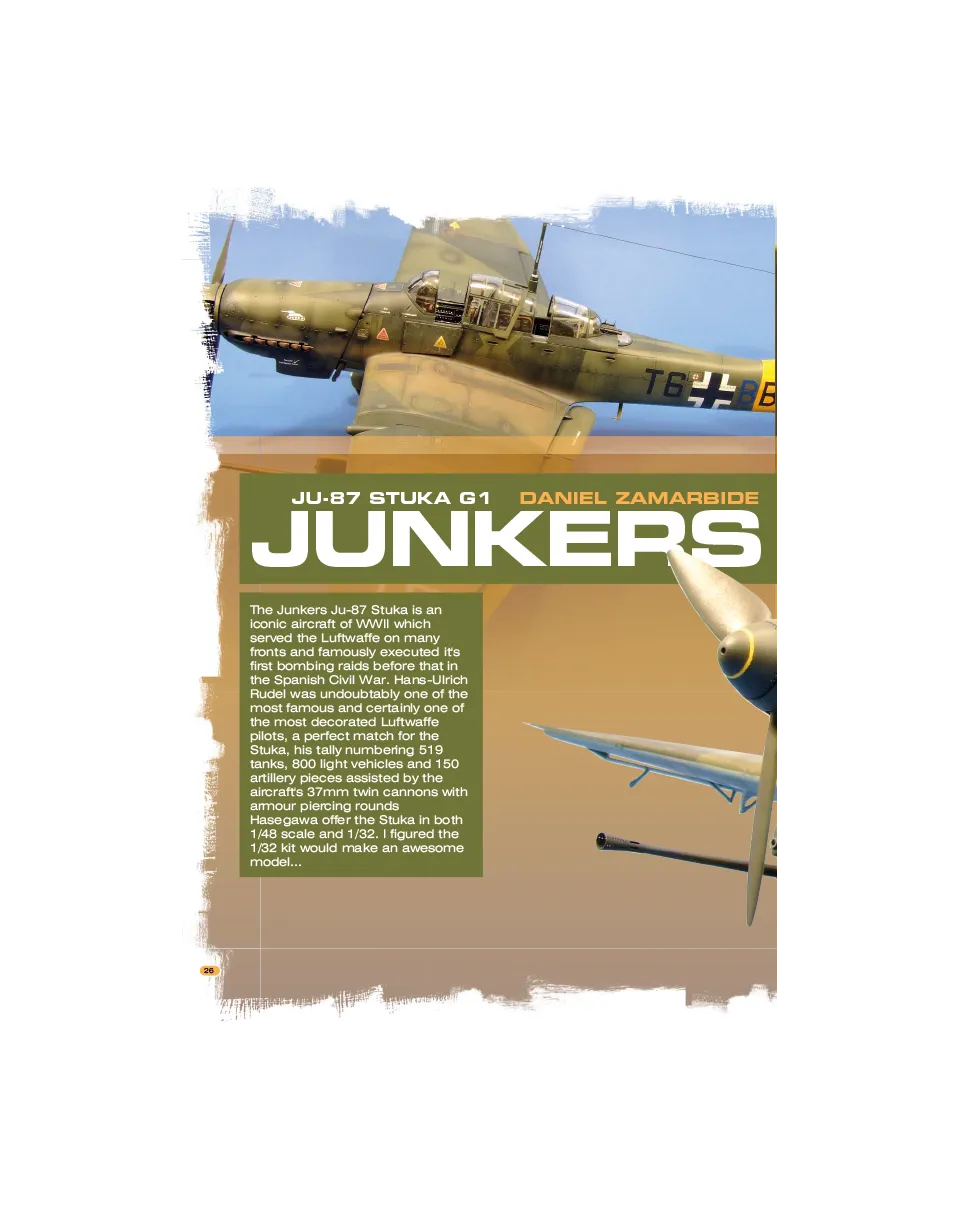 AFV Modeller AIR33 Stuka G1 articolo PDF cannoncino