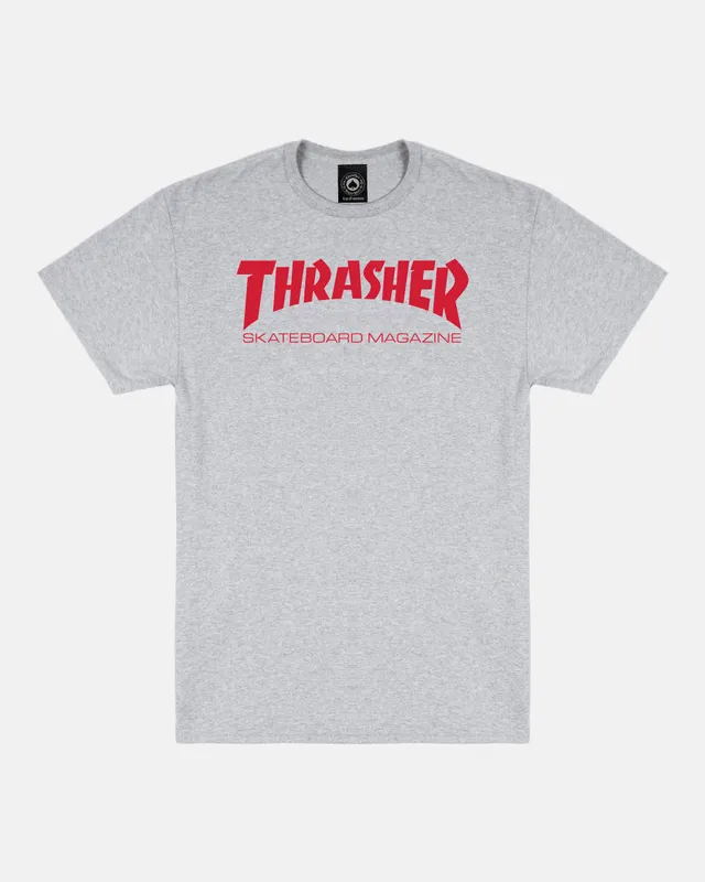Thrasher Skate Mag t-shirt grigia stampa rossa