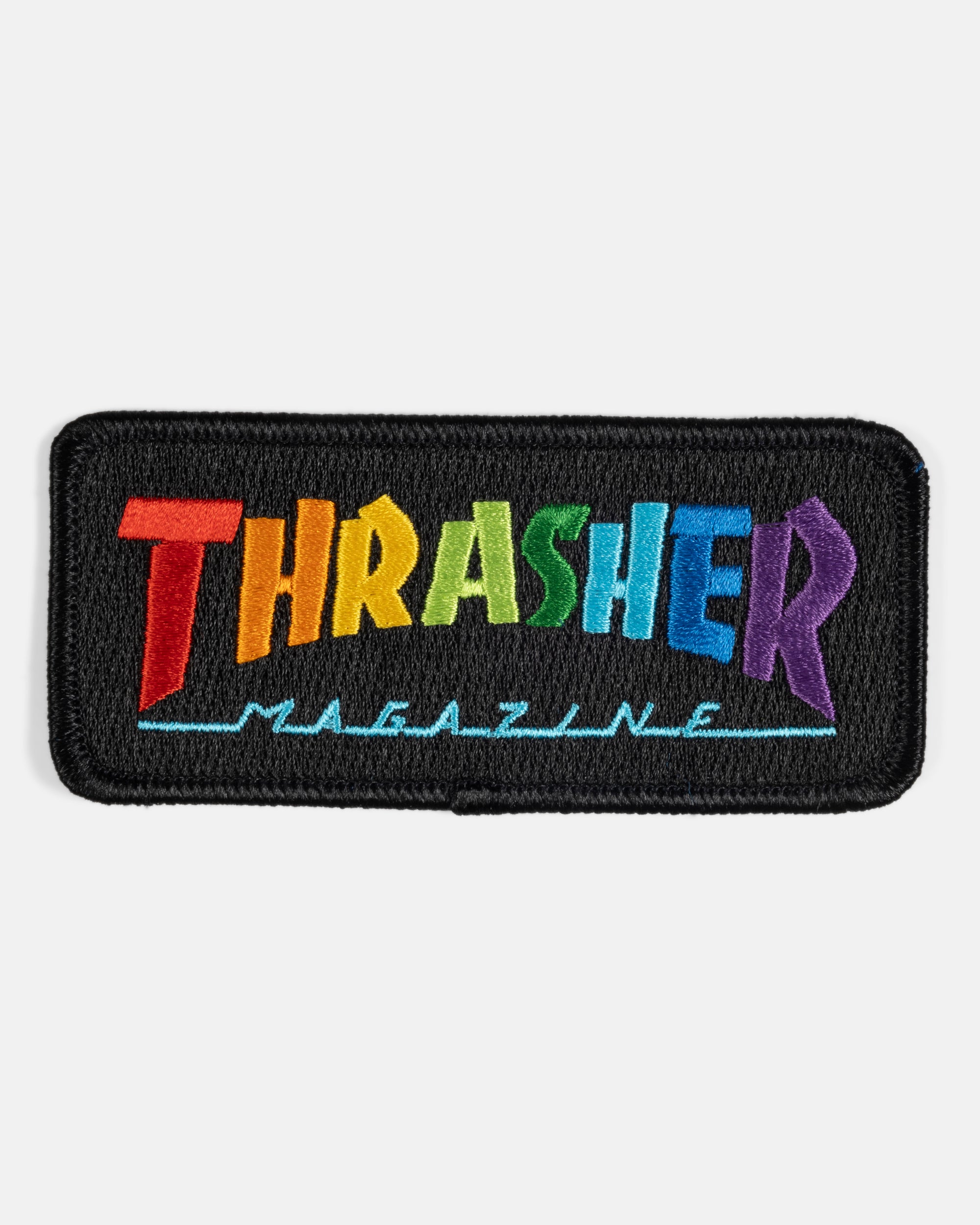 Thrasher Rainbow Mag patch ricamata termoadesiva