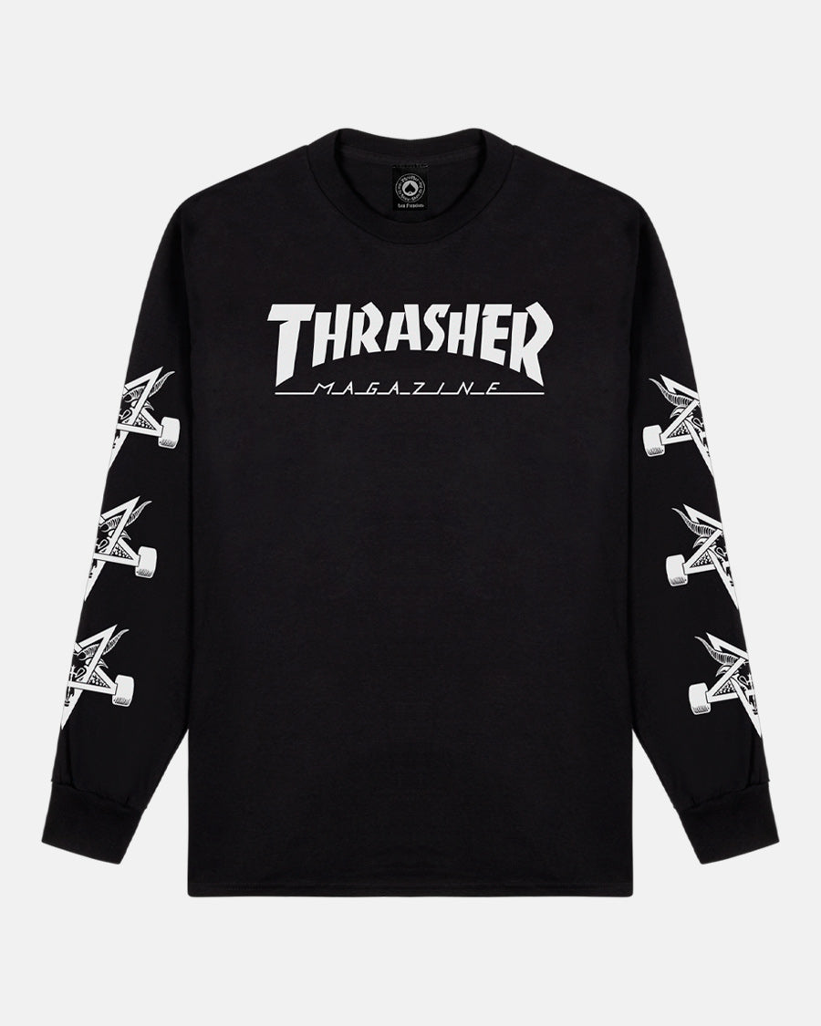 Thrasher Mag Goat Longsleeve maglia maniche lunghe nera