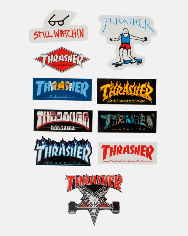 Thrasher 10 Pack adesivi 10 pezzi grafiche skate