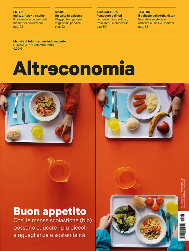 Altreconomia 207 Buon appetito rivista copia singola mense