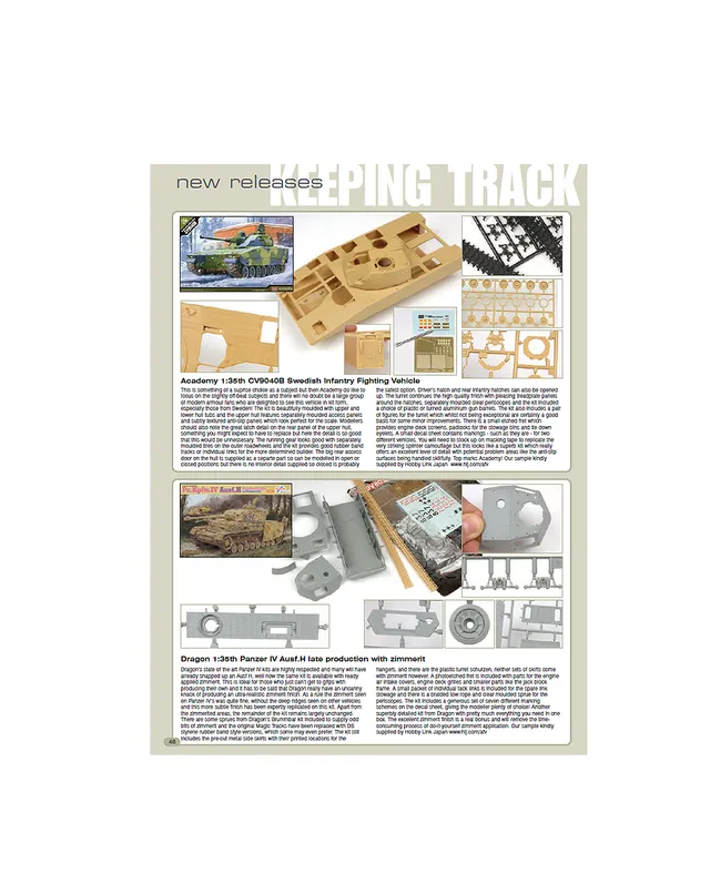AFV Modeller 55 articolo PDF Keeping Track 8232